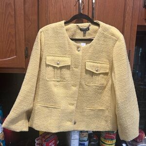 J Crew Yellow Blazer Classic Suit Jacket
